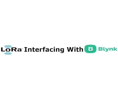 LoRa Blynk app Interfacing