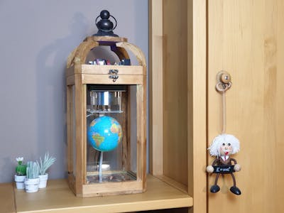 Floating and Spinning Earth Globe