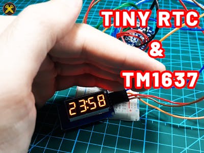 How to use Tiny RTC with Arduino and TM1637.h