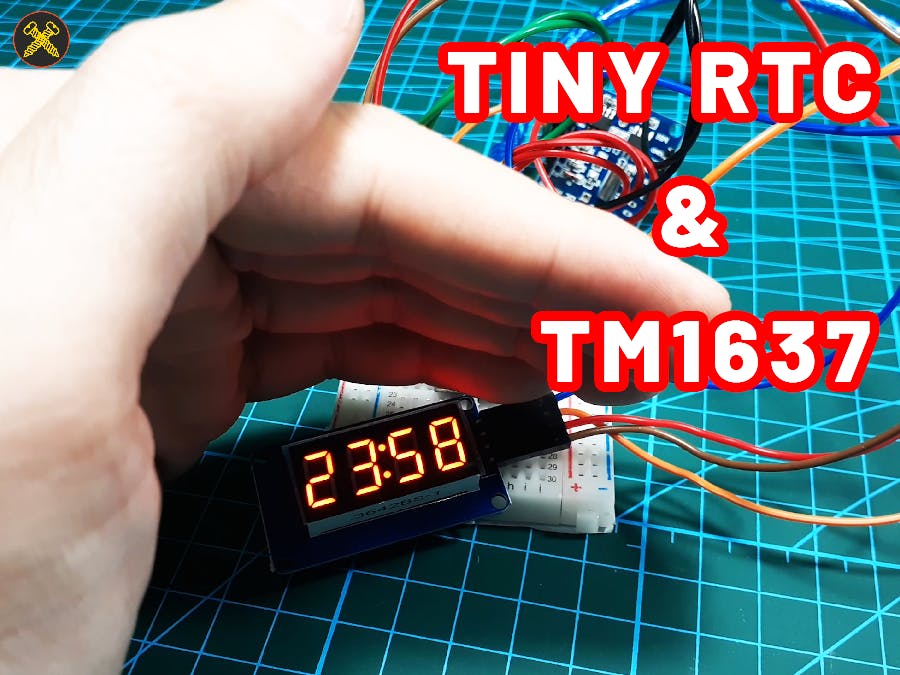 How to use Tiny RTC with Arduino and TM1637.h