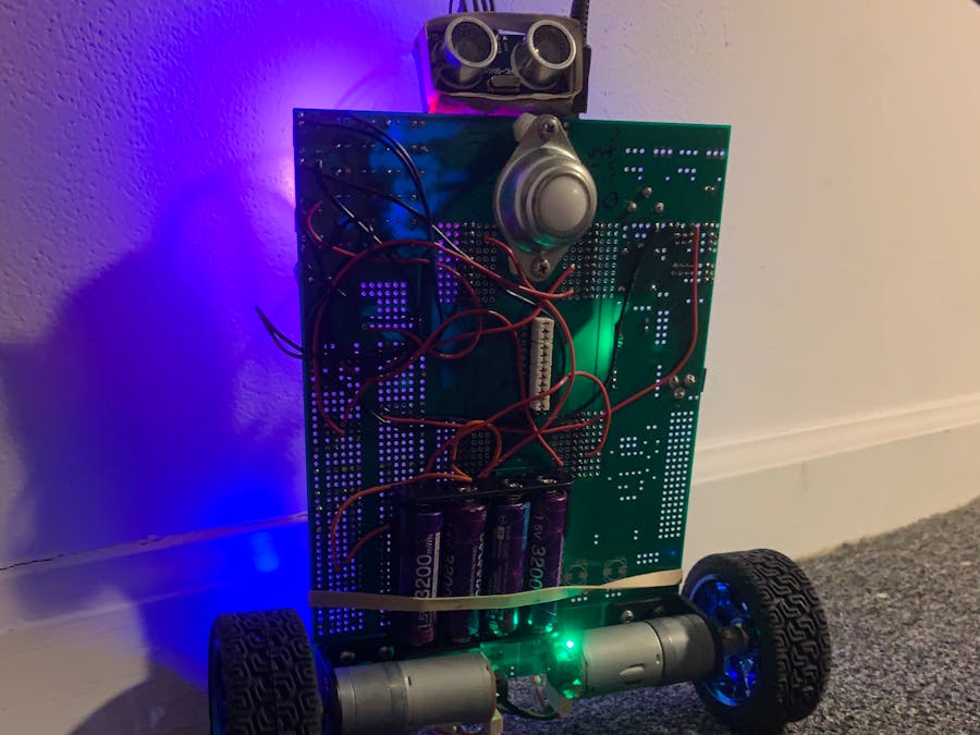 Self Balancing Robot with LED Measurement Display UIUC ME461