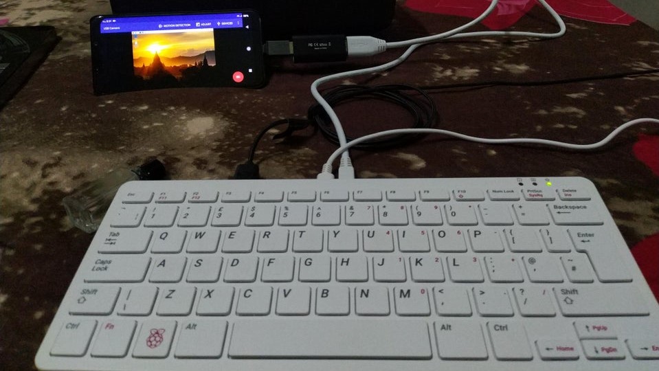 using phone screen for raspberry pi