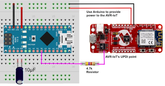 External UPDI Programmer for AVR-IoT WG Board - Arduino Project Hub