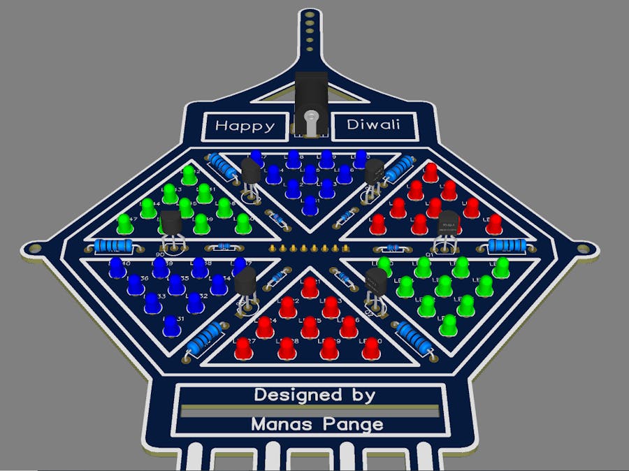 JLCPCB Lantern shaped PCB