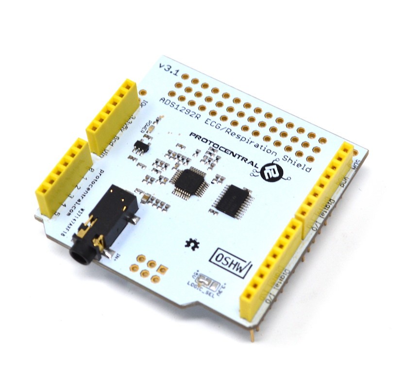 ADS1292R ECG/Respiration Shield for Arduino- v2