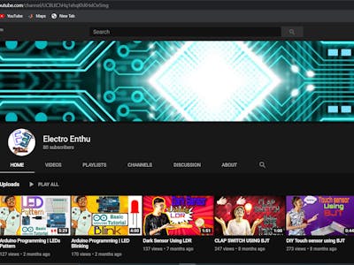 Dark Sensor Using LDR