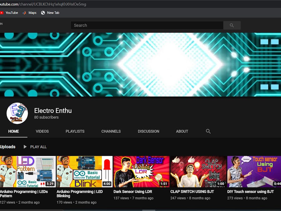 Dark Sensor Using LDR