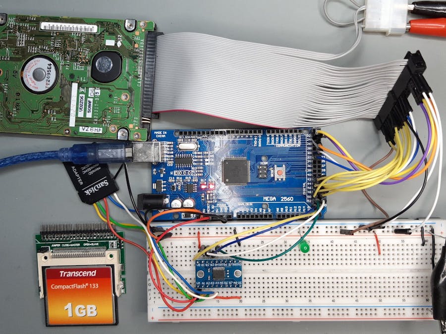 Extend an Arduino with a CF Card or IDE Drive