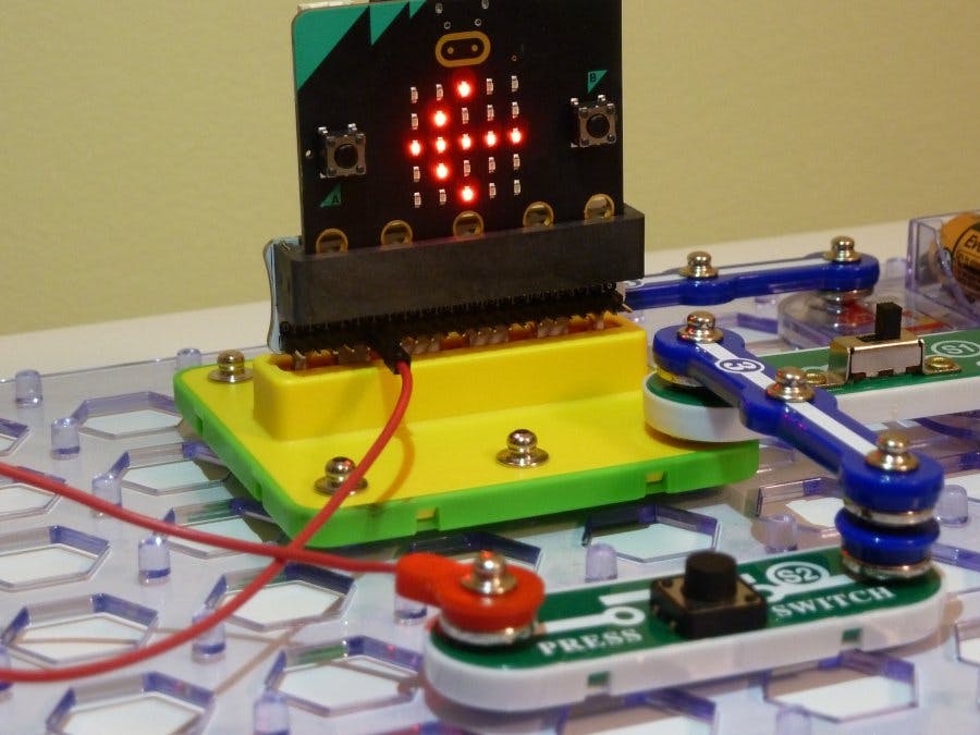 Snap:bit - Use Press Switch as Buttons A and B of Micro:bit