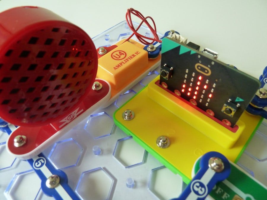 Snap:bit - Connect Speaker With Amplifier to Micro:bit
