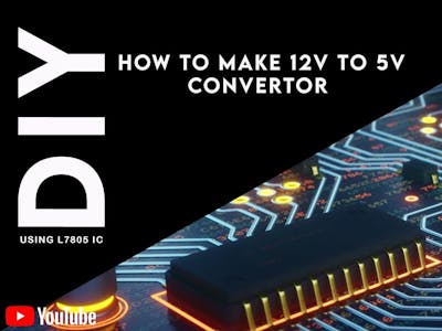 How to make 12v to 5v convertor