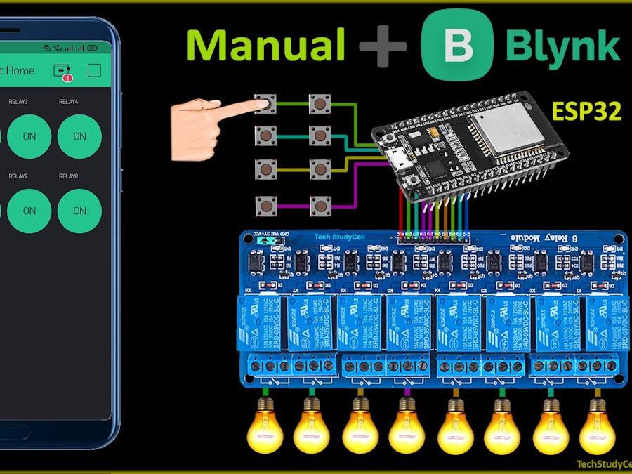 Home Automation System Using Blynk & ESP32 IoT Project 2021