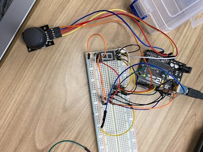 1 segment display from joystick