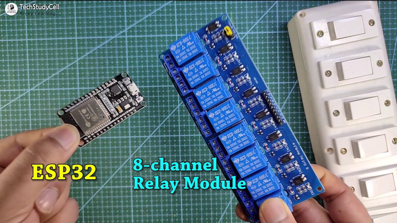 ESP32 Smart Home System With Alexa App & Manual Switches 