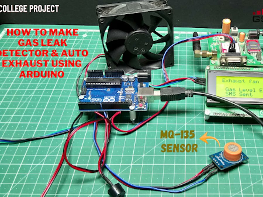 How to Make Gas Leak Detector & Auto Exhaust Fan