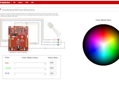 UART-Controlled RGB LED using MSP430FR2433 LaunchPad