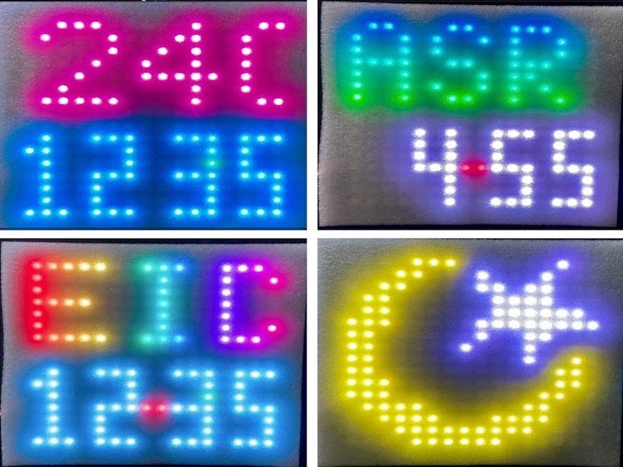NodeMCU Clock with Temperature, Hijri Date and Prayer times