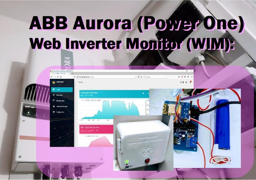 inverter aurora abb power one web monitor wim with es arduino project hub