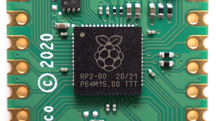 The RP2040 is a dual-core Arm Cortex-M0+ microcontroller developed by the Raspberry Pi ASIC team. (📷: Gareth Halfacree)