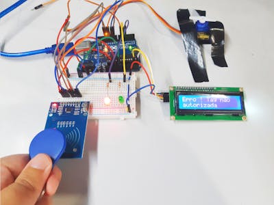 Parking access control system with Arduino