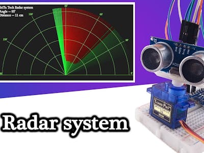 Radar System Using Ultrasonic Sensor