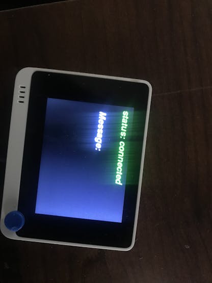 Wio terminal connected to serial port