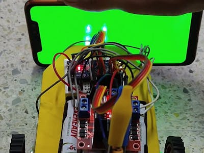 Color Controlled Car using TCS3200 Color Sensor