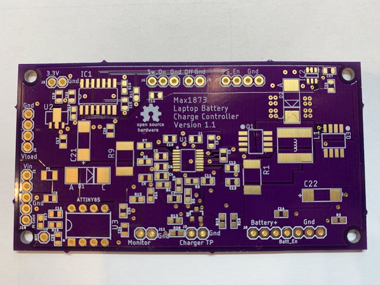 OSH Park Circuit Board "Charge_Controller"