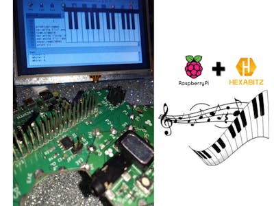 Hexabitz Piano Controllable from Raspberry Pi and Python GUI