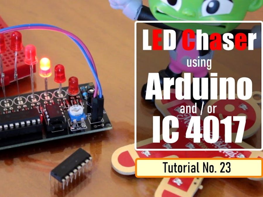 LED Chaser Circuits Using IC4017 and Arduino