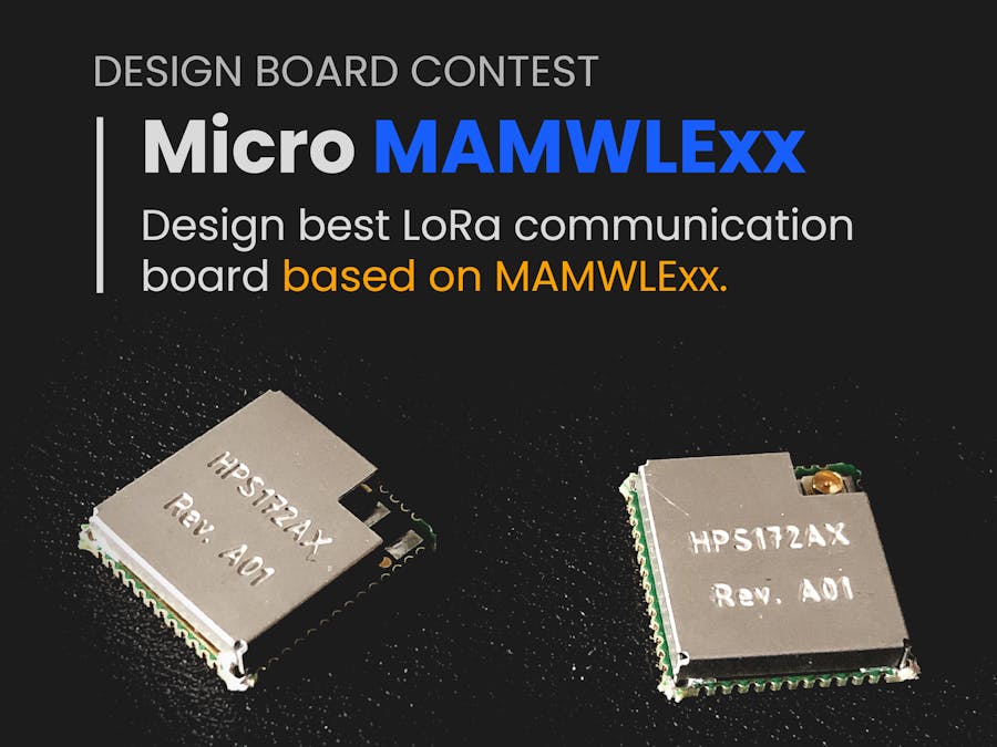 Design a LoRa communication board based on MAMWLExx