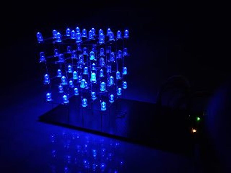 4 x 4 x 4 LED Cube