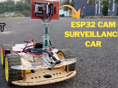 Esp32 Cam Surveillance Car