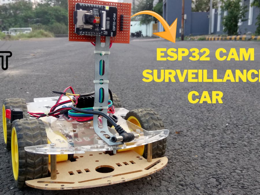 ESP32-CAM Video Surveillance Robot, Everything ESP