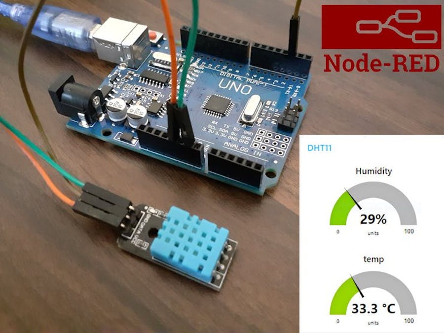 Interface Arduino with Node-RED to monitor the Temperature