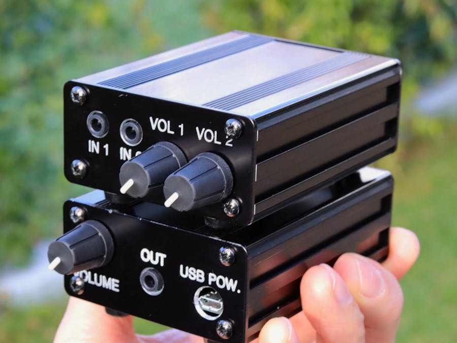 Audio Mixer - Two Devices Into One Headphones