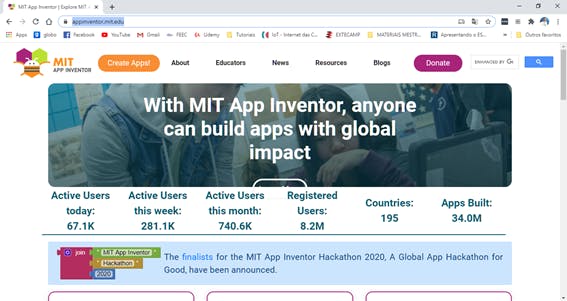 Figure 6 - AppInventor Website.
