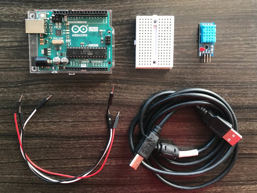 Basic setup for Arduino with Temp. & Humidity sensor