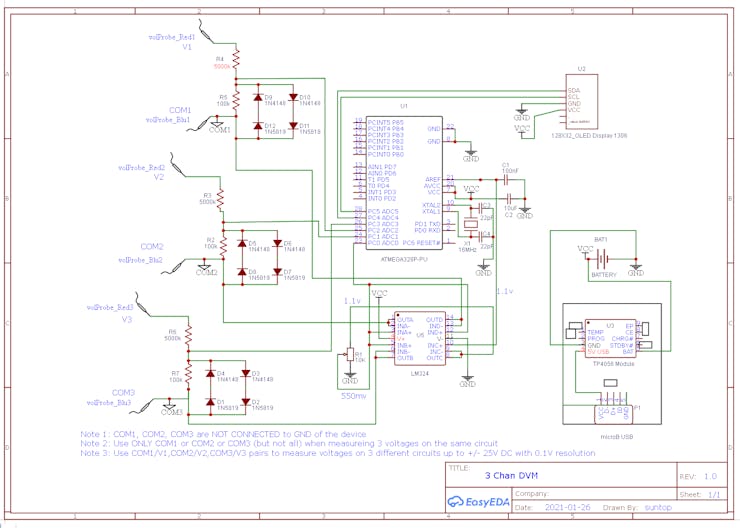 Voltmeter Schematic