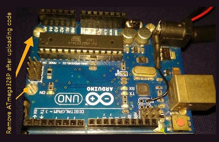 Remove Atmega328 after uploading code