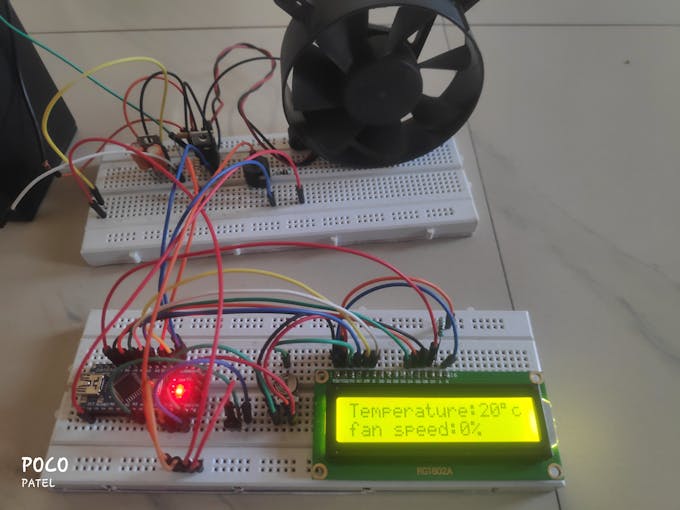 Temperature Controlled Fan Arduino Project Hub 6390