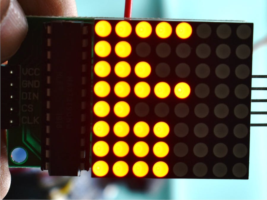 Arduino Based Fire alarm using dot matrix display