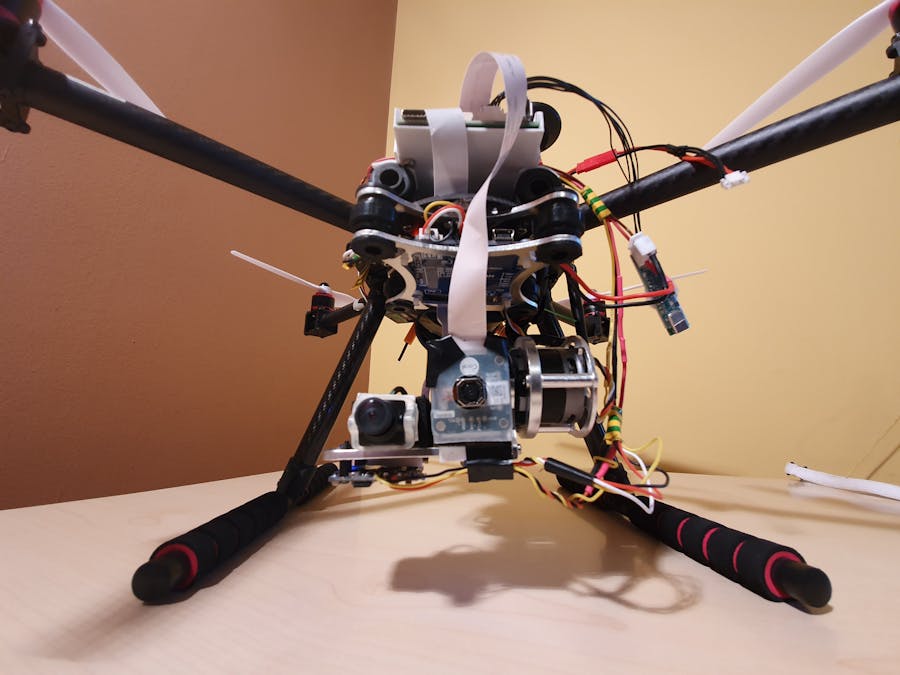 NXP drone accompanied by HAWK vision