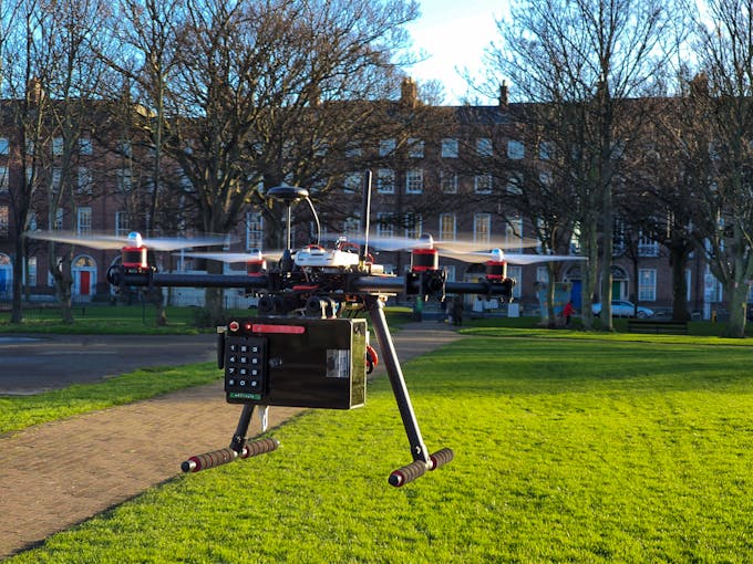 Figure 47: The CovidTestDrone Drone Flying