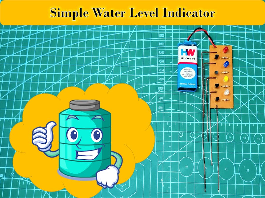 Water Level Indicator With Custom PCB Board