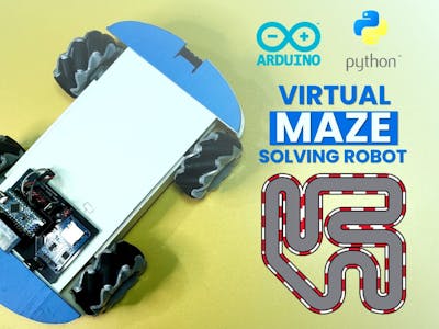 Virtual Maze Solver Robot