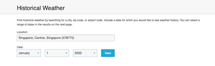 Web scraping weather data python example