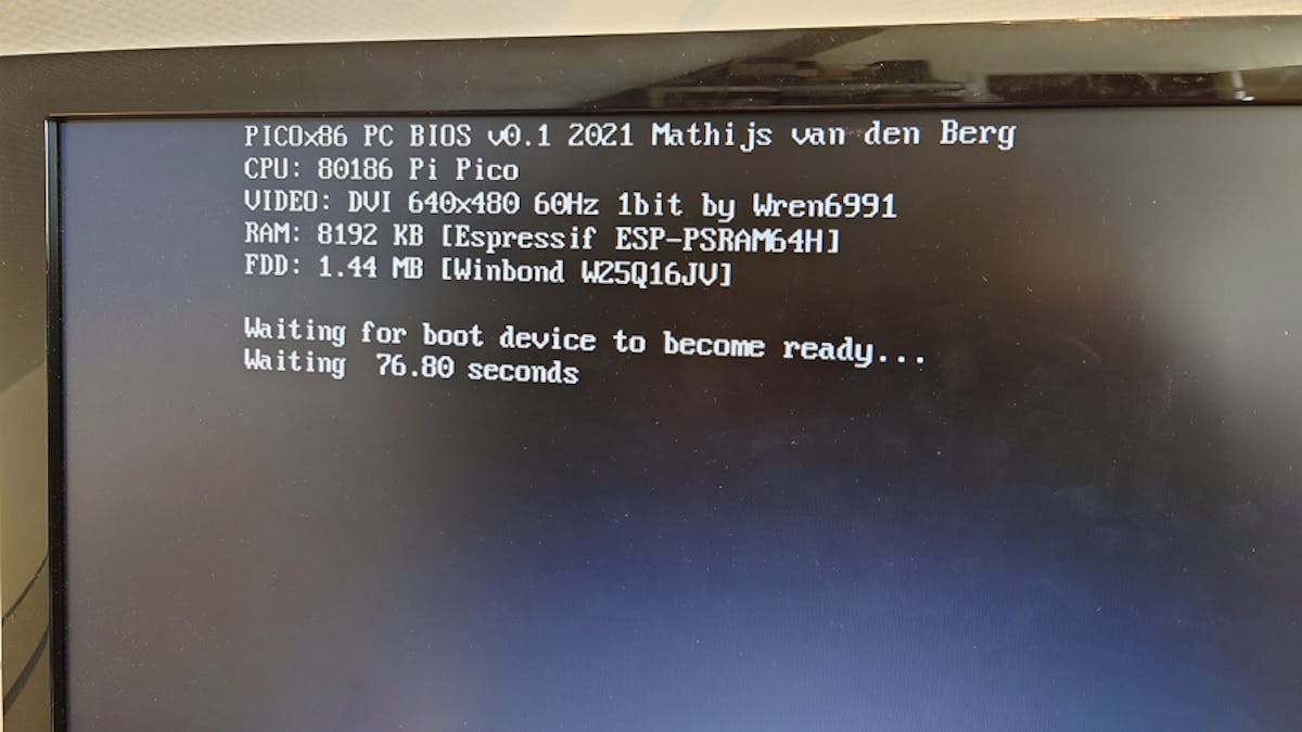 Mathijs van den Berg's PICOx86 Emulator Turns the Raspberry