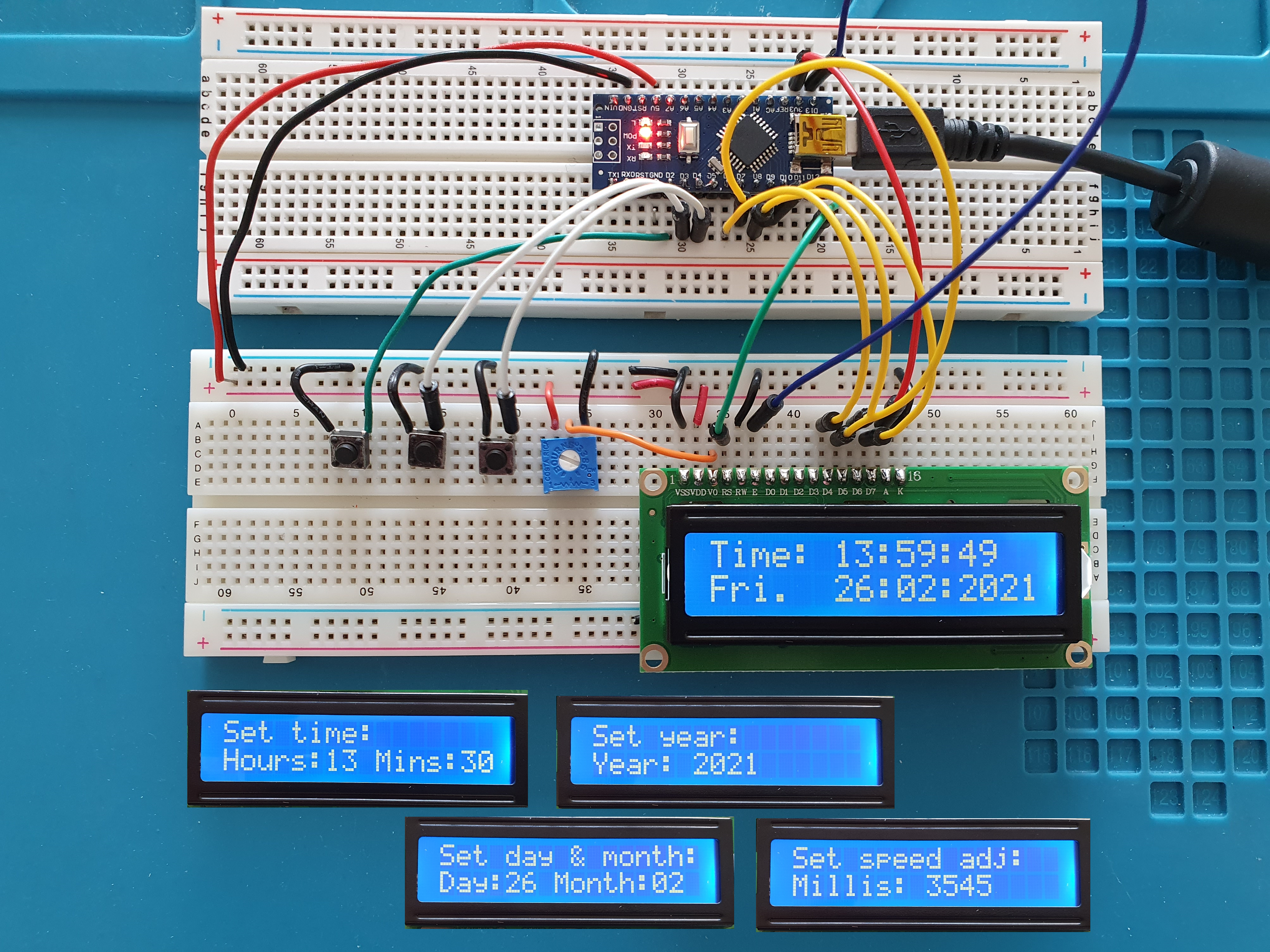 Accurate Clock Just Using An Arduino - Arduino Project Hub