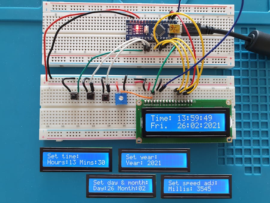 Accurate Clock Just Using an Arduino